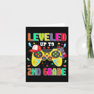 Leveled Up naar 2e klas gamer eerste dag jongens C Kaart