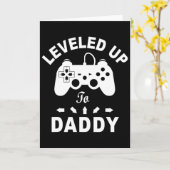 Leveled Up naar Papa Video Game Vader Kaart (Gele Bloem)