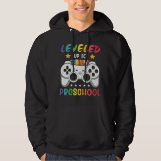 Leveled Up Naar Preschool Videospel School Cadeau Hoodie