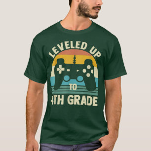 Leveled Up To 4th Grade Back To School Video Game T-shirt