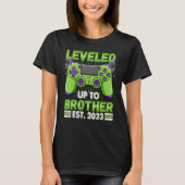 Leveled Up To Brother 2023 Promoted To Big Bro 202 T-shirt (Voorkant)