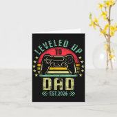 Leveled Up To Dad 2026 Promoted To Daddy Level Unl Kaart (Gele Bloem)