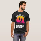Leveled Up to Daddy Soon to be Dad Father T T-shirt (Voorkant volledig)