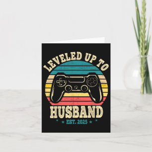 Leveled up to Husband EST 2025 Nieuw getrouwd Bach Kaart