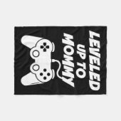 Leveled Up To Mommy  Fleece Deken (Voorkant (Horizontaal))