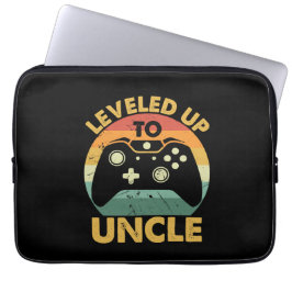 Leveled Up to Uncle Laptop Sleeve