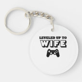 Leveled Up to Wife Gaming Controller Design Sleutelhanger (Voorkant)