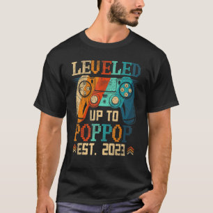 Leveled Up Tot OpaOpa 2023 Eerste keer vader 2023 T-shirt