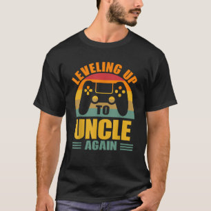 Leveling naar Uncle Again 2024 Baby Reveal Family T-shirt