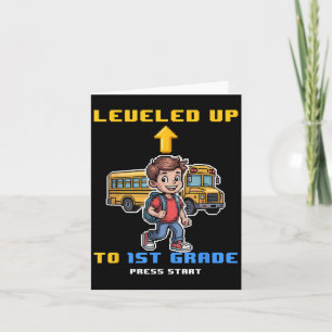 Leveling omhoog 1e klas terug naar school Funny Ga Kaart