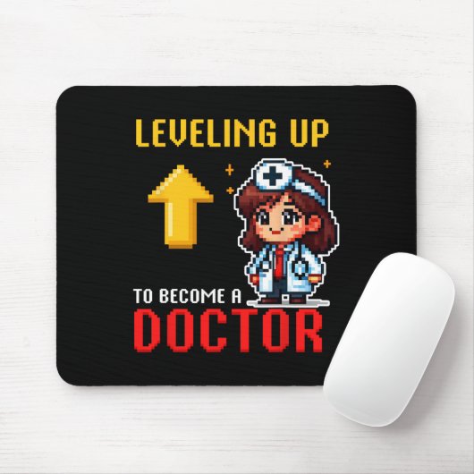 Leveling Up Doctor Ck To School Funny Gamer Girls  Muismat (Met muis)