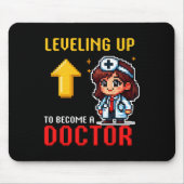 Leveling Up Doctor Ck To School Funny Gamer Girls  Muismat (Voorkant)