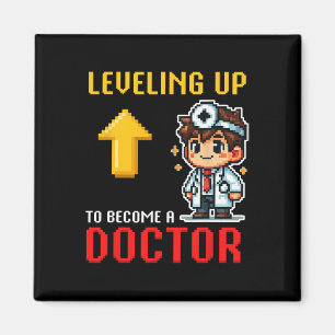 Leveling Up Dokter Ck Naar School Grappige Gamer J Magneet