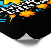 Leveling Up Every Day Ck To School Shirt Gamer Boy Poster (Hoek)