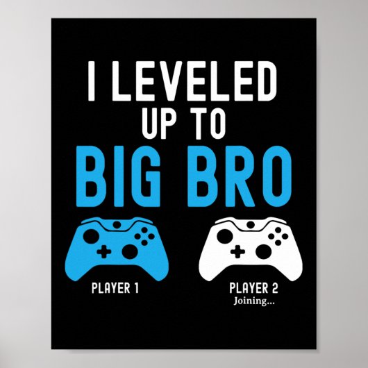 Leveling Up naar Big Brother Design Videogame Spel Poster (Voorkant)