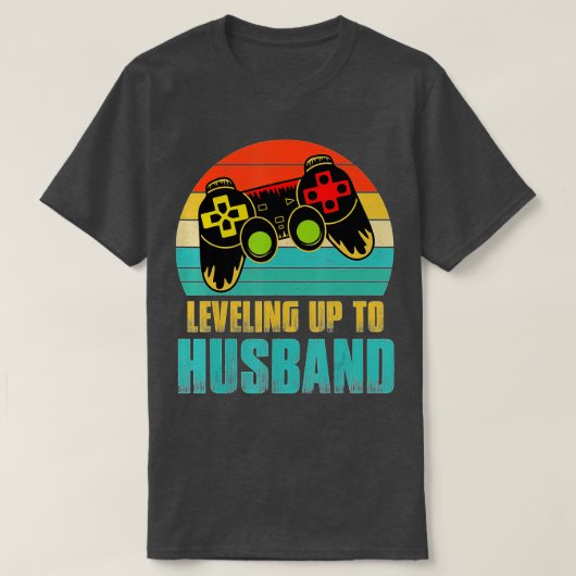 Leveling Up Naar Echtgenoot  (63)  T-shirt (Design voorkant)