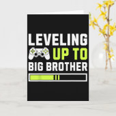 Leveling Up naar grote broer - Grappige gamer voor Kaart (Gele Bloem)