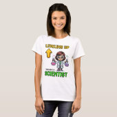 Leveling Up Scientist Ck To School Funny Gamer Gir T-shirt (Voorkant volledig)