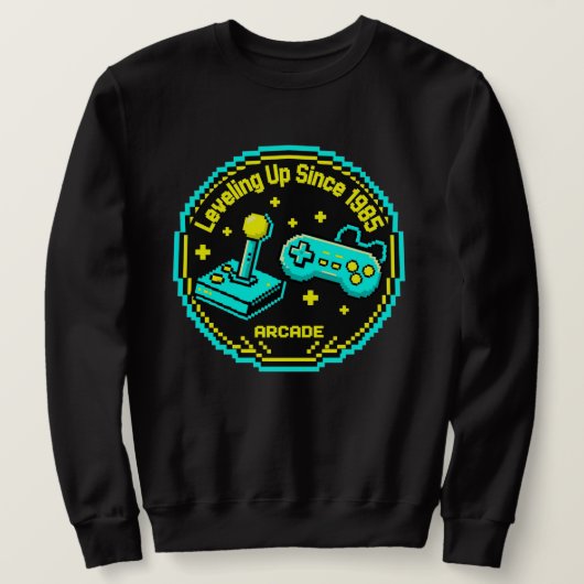 Leveling Up Sinds 1985 Arcade T-shirt (Design voorkant)