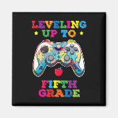 Leveling Up To 5th Grade Autism Gamer Ck To School Magneet (Voorkant)