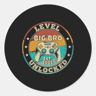 Leveling Up To Big Brother 2025 Niveau Ontgrendeld Ronde Sticker