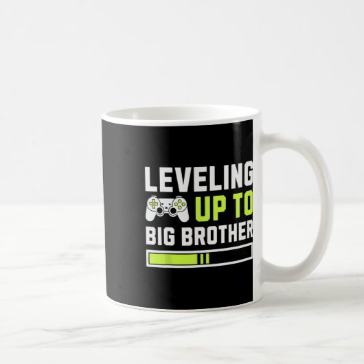 Leveling Up To Big Brother - Funny Gamer For Men K Koffiemok (Rechts)