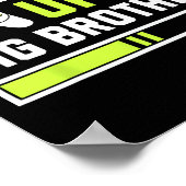 Leveling Up To Big Brother - Funny Gamer For Men K Poster (Hoek)