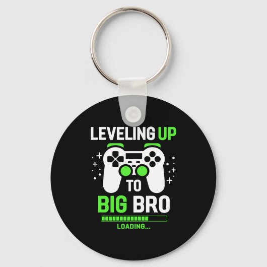 Leveling Up To Big Brother Gaming Boy  Sleutelhanger (Voorkant)