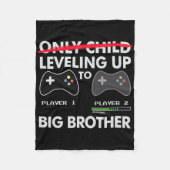 Leveling Up To Big Brother Shirt - Video Game Play Fleece Deken (Voorkant)