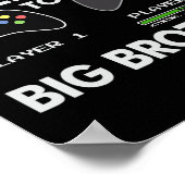 Leveling Up To Big Brother Shirt - Video Game Play Poster (Hoek)