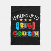 Leveling Up To Big Cousin Funny Gaming Video Game  Fleece Deken (Voorkant)