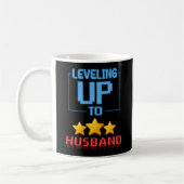 Leveling Up To Husband Funny Groom To Bachelor Koffiemok (Links)