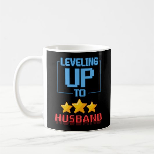 Leveling Up To Husband Funny Groom To Bachelor Koffiemok (Links)