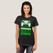 Leveling Up To Husband Gamer Boyfriend Game Contro T-shirt (Voorkant volledig)