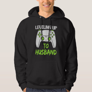 Leveling Up To Husband  vrijgezellenfeest mannen v Hoodie