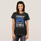 Leveling Up To Uncle 2023 Pregnancy Announcement T-shirt (Voorkant volledig)