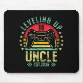 Leveling Up To Uncle 2026 Funny Gamer Soon To Be U Muismat (Voorkant)