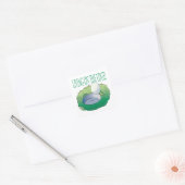 Leven aan de rand vierkante sticker (Envelop)