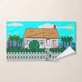 Leven aan het strand bad handdoek (Handdoek)
