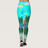 Leven aan het strand leggings (Achterkant)