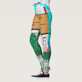 Leven aan het strand leggings