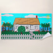 Leven aan het strand strandlaken (Voorkant)