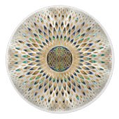 Leven - Abalone Shell en Pearl Keramische Knop (Voorkant)