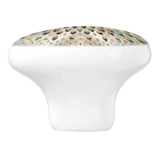 Leven - Abalone Shell en Pearl Keramische Knop (Zijkant)