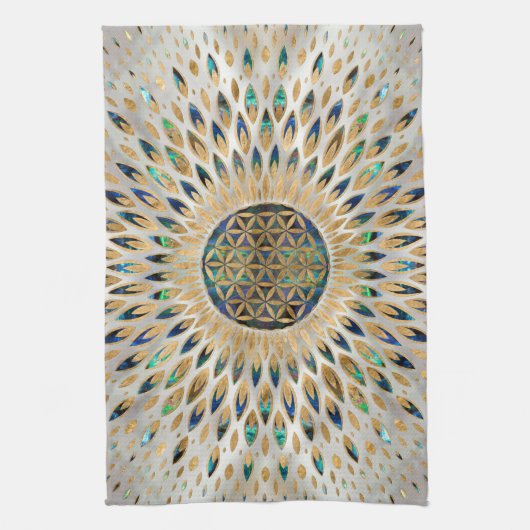 Leven - Abalone Shell en Pearl Theedoek (Verticaal)