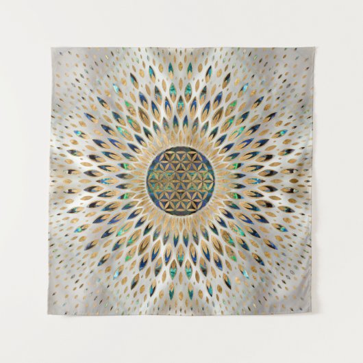 Leven - Abalone Shell en Pearl Wandkleed (Voorkant (horizontaal))