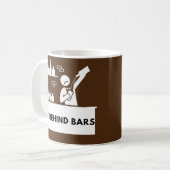 Leven achter bars Cocktail Shakers die Mannen blok Koffiemok (Voorkant links)