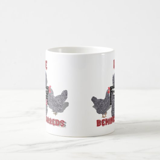 Leven achter de tralies (Barred Plymouth Rock Hens Koffiemok (Center)