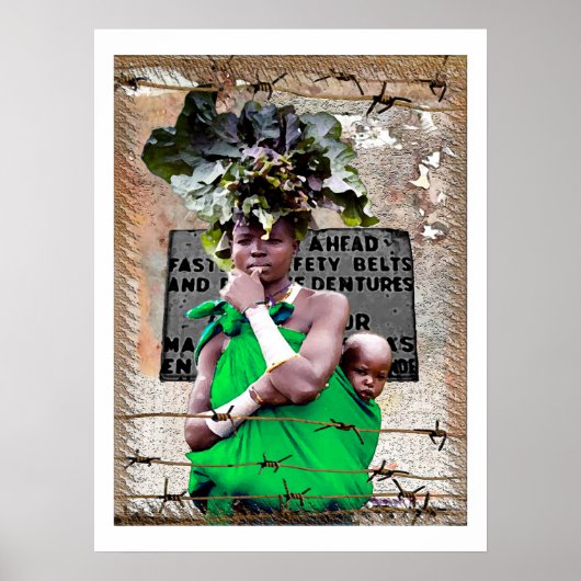 Leven achter een barbaarse muur poster (Voorkant)