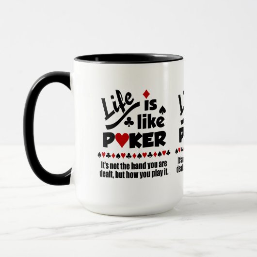 LEVEN ALS AANGEPASTE mokken VOOR POKER (Links)